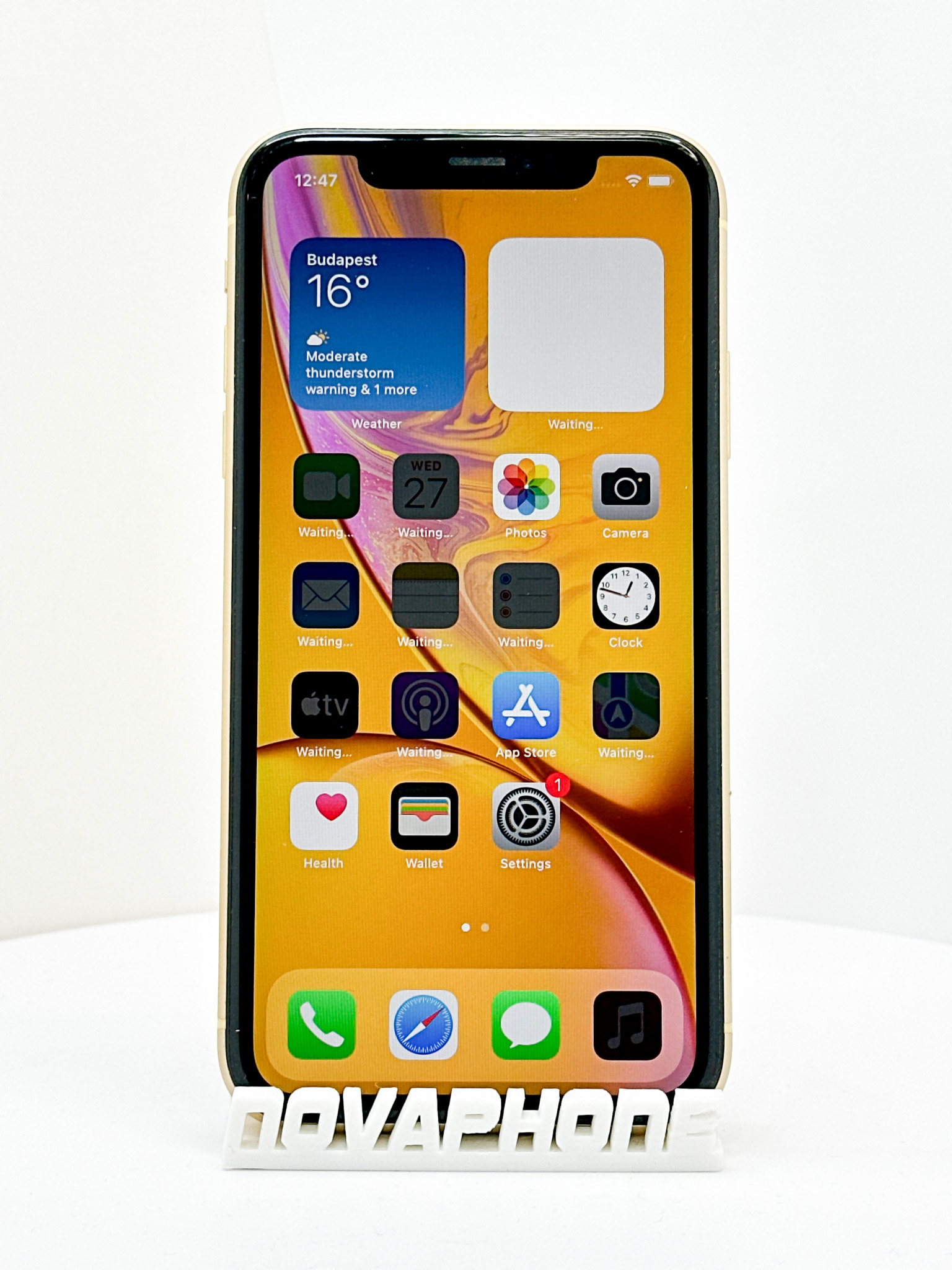 Apple iPhone XR (64GB)  - Acumulator: 100% - Culoare: Sárga - 1